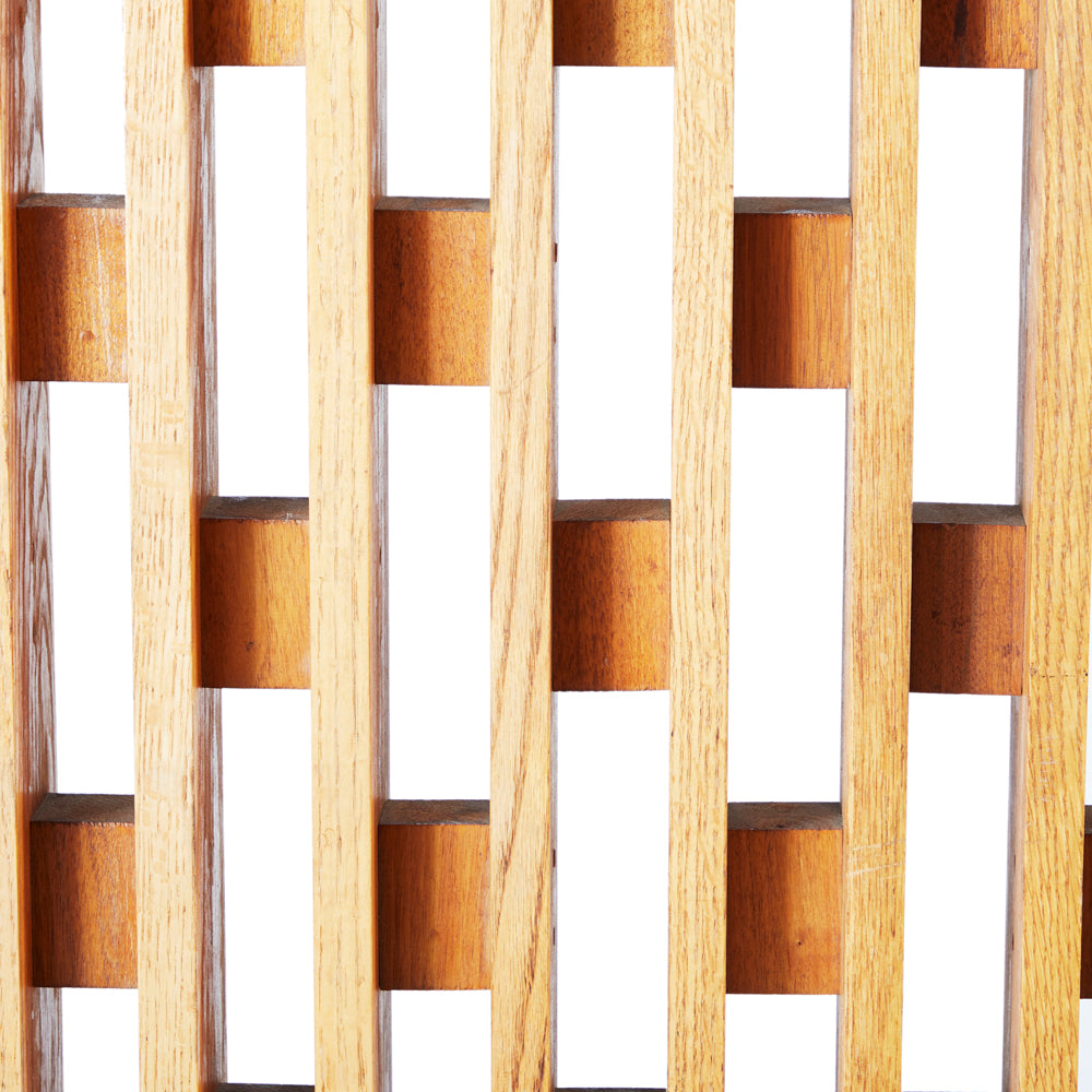 Cutout Screen Divider - Large Light Wood