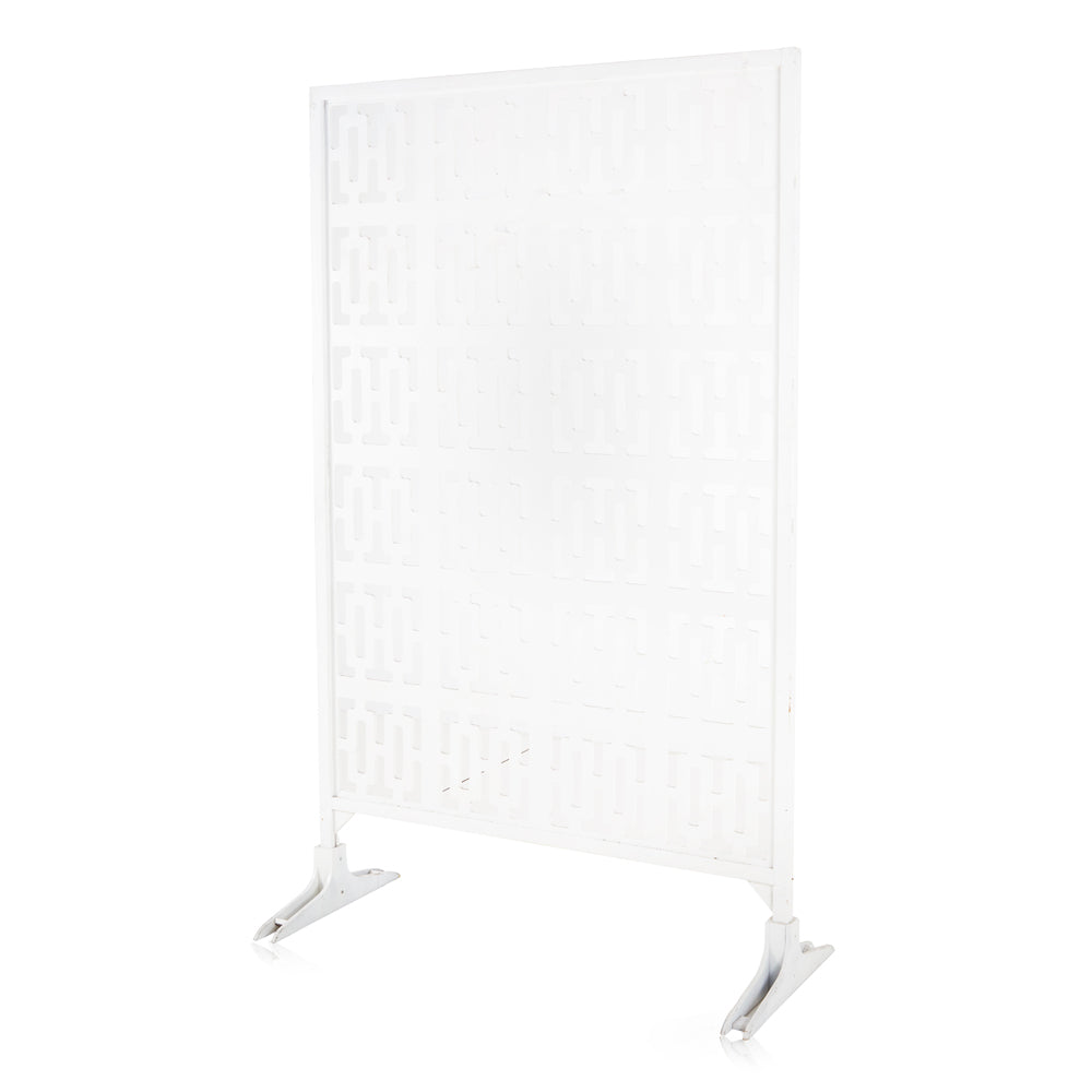 White Rectangle Cutouts Screen Divider Panel