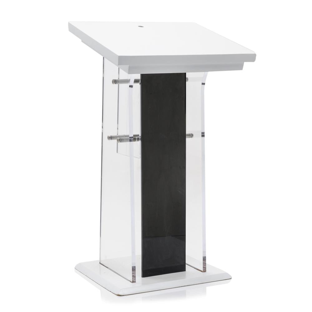 Acrylic Black and White Podium