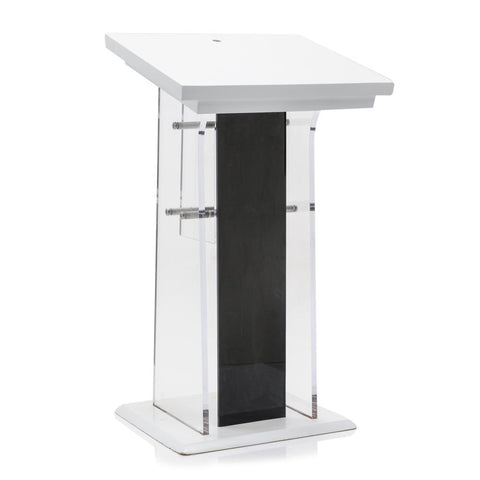 Acrylic Black and White Podium