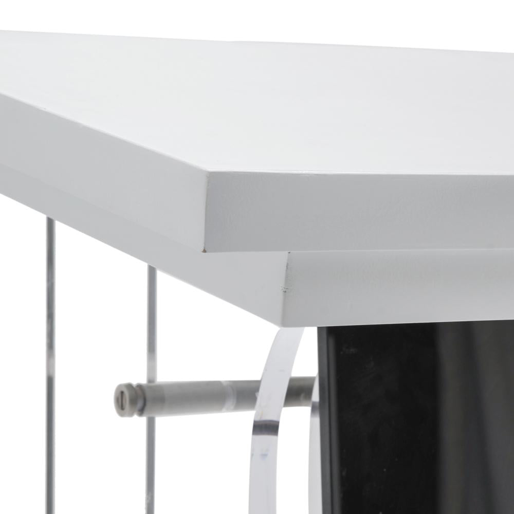 Acrylic Black and White Podium