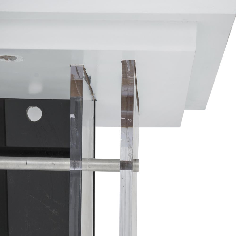 Acrylic Black and White Podium