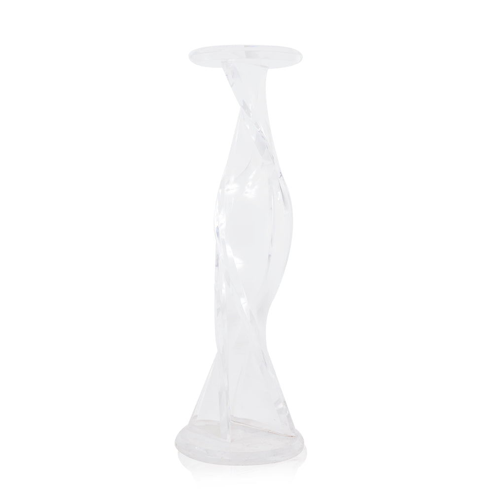 Clear Twisting Pedestal