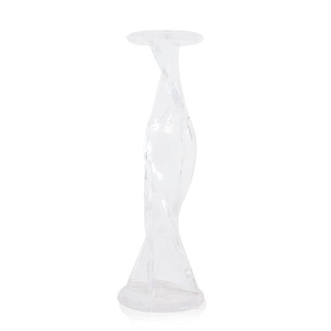 Clear Twisting Pedestal