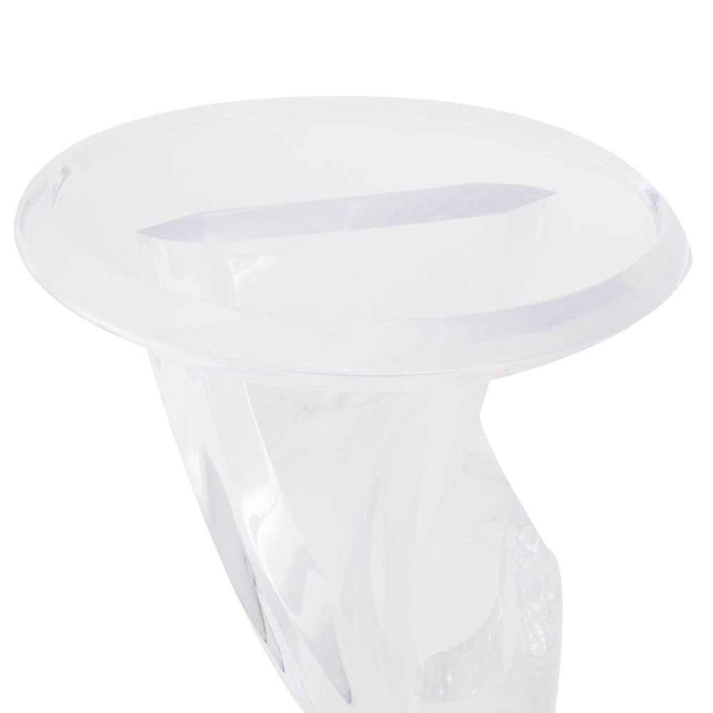 Clear Twisting Pedestal