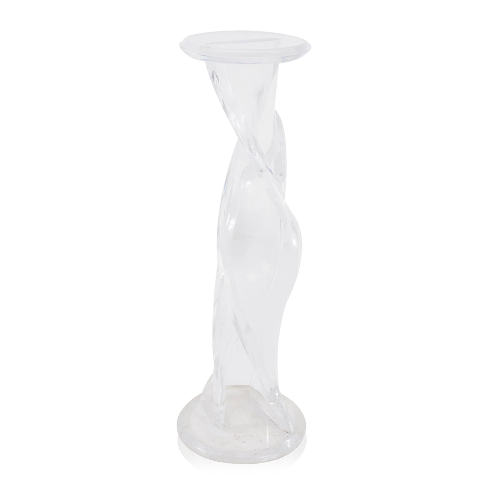 Clear Twisting Pedestal