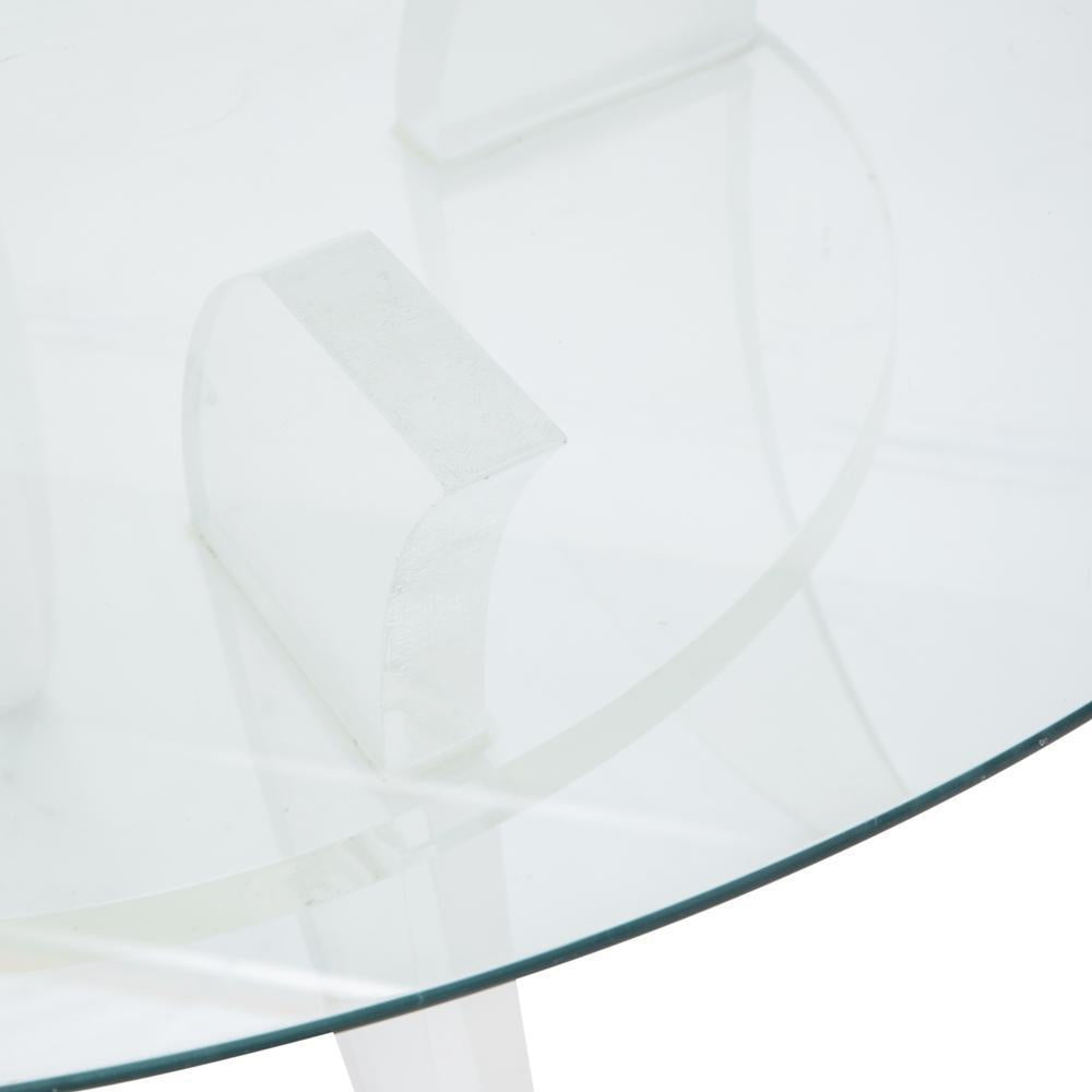 Lucite Four Legged Dining Table