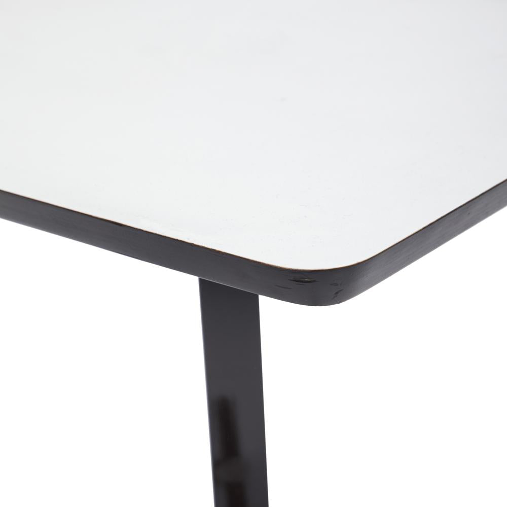 Tiny White Top Side Table