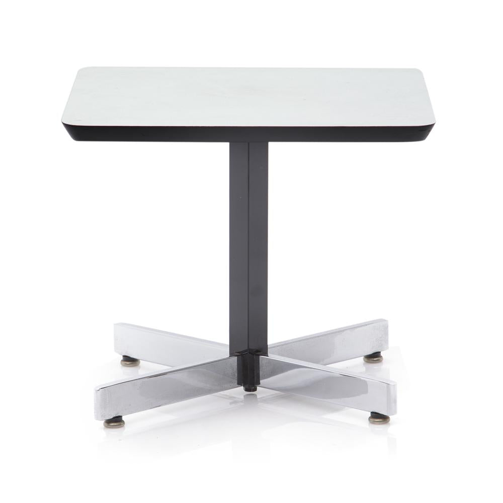 Tiny White Top Side Table