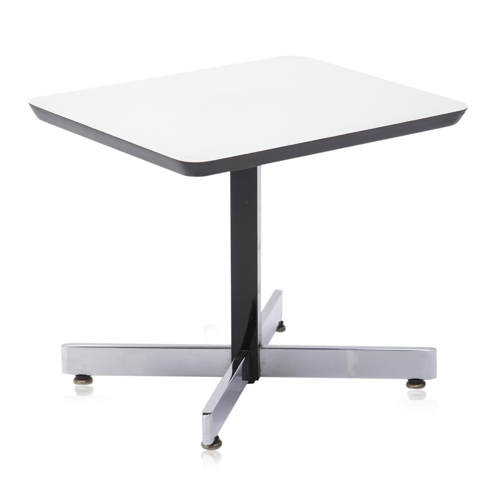 Tiny White Top Side Table