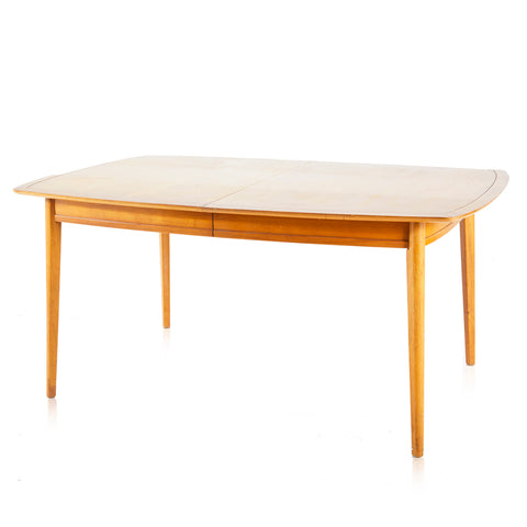 Mid Century Rounded Corner Wood Dining Table