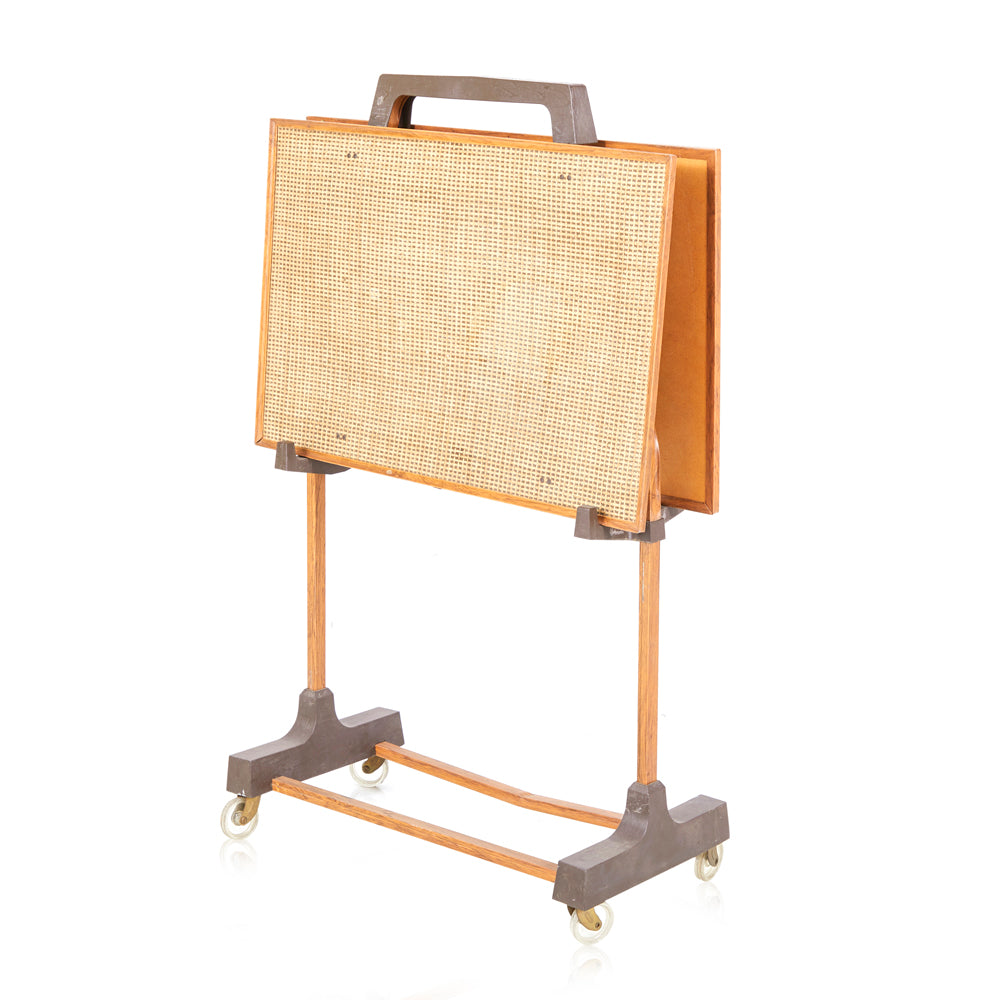 2 Wicker Rectangle Tray Tables