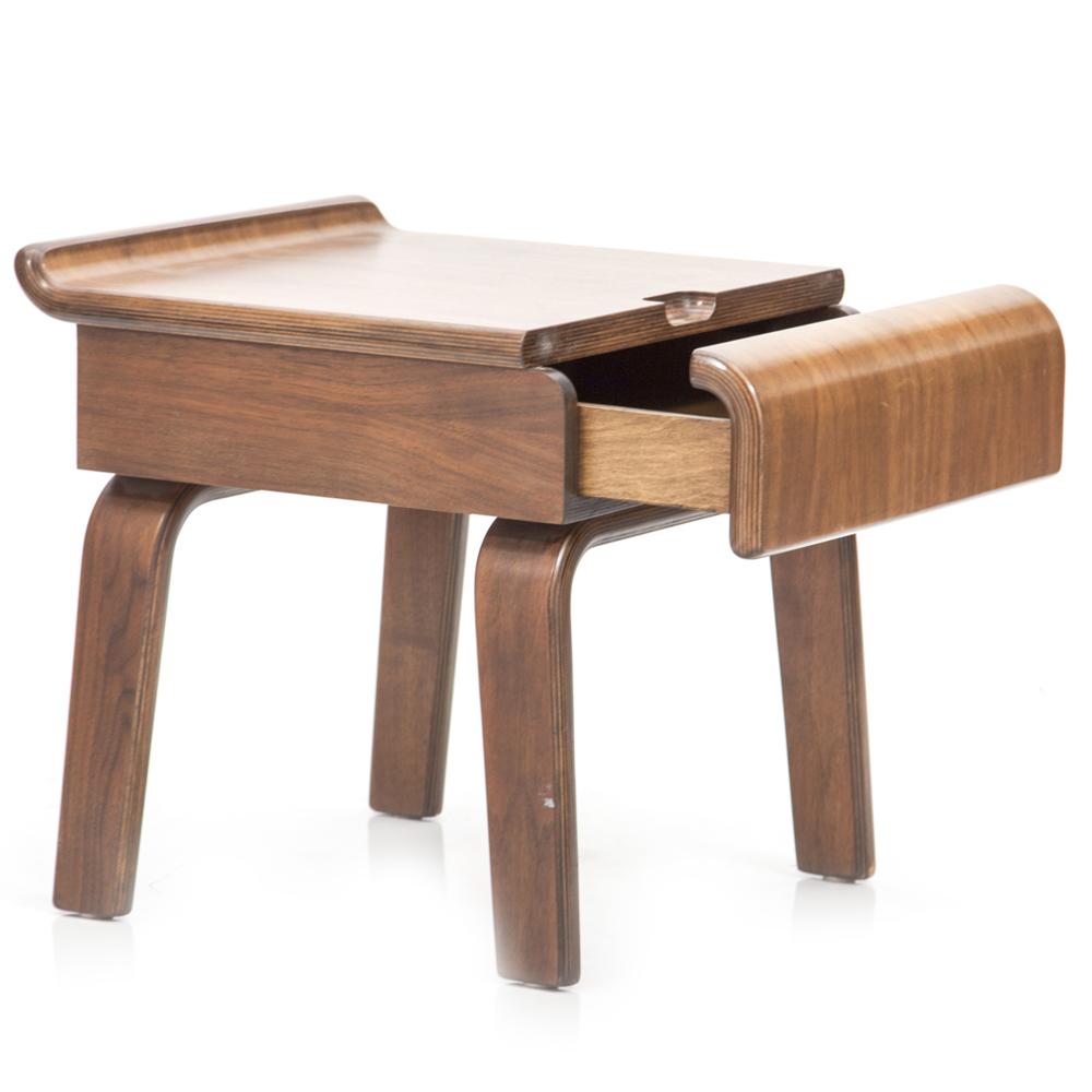Wood Alpine Walnut Side Table