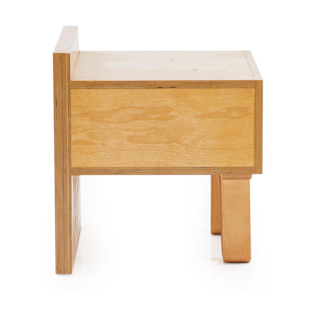 Wood Case Study Alpine Leg Bedside Table - Natural