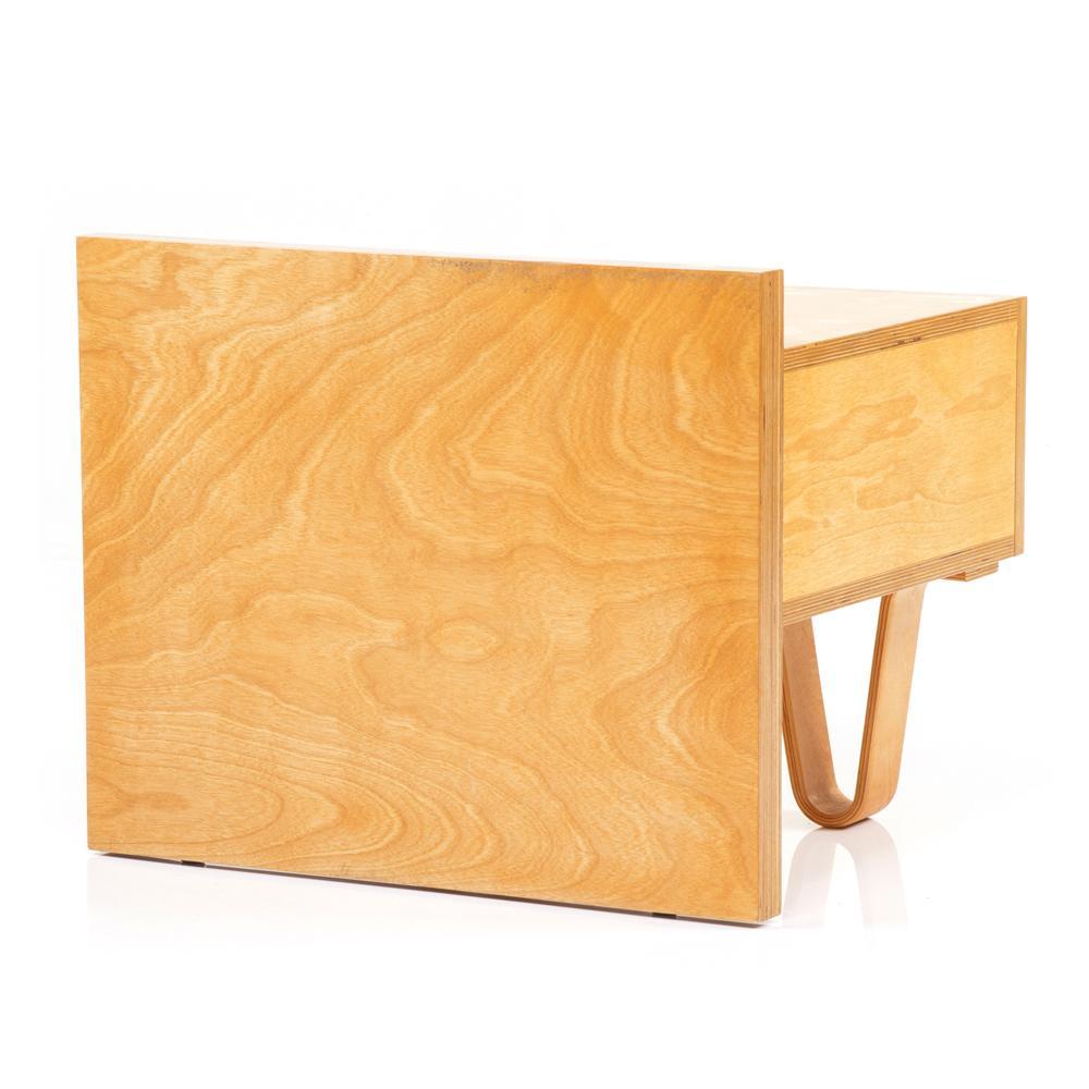 Wood Case Study Alpine Leg Bedside Table - Natural