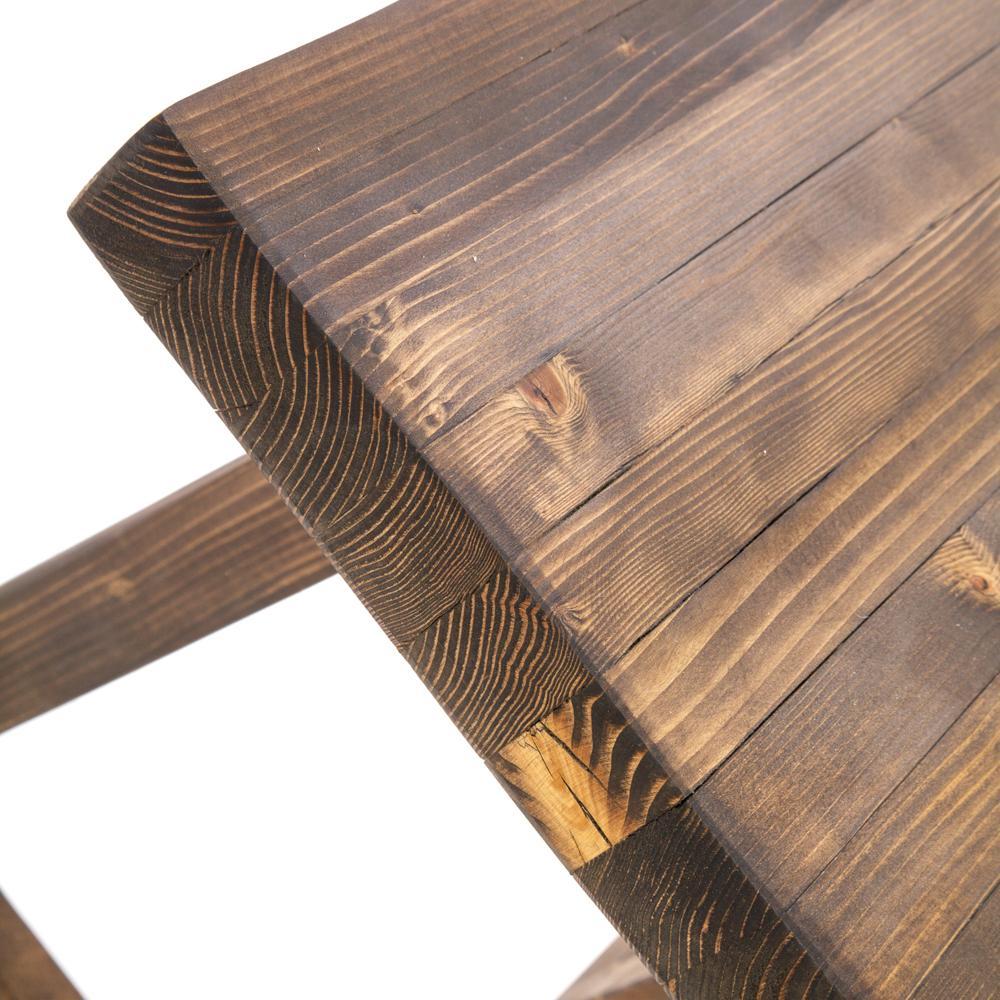 Wood Distressed Farmhouse Dining Table