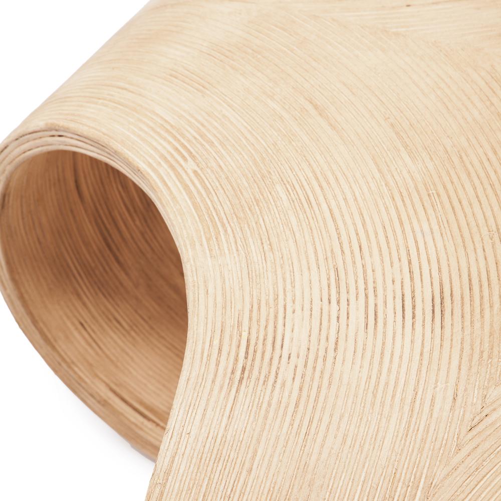 Open Curve Light Wood Coffee Table