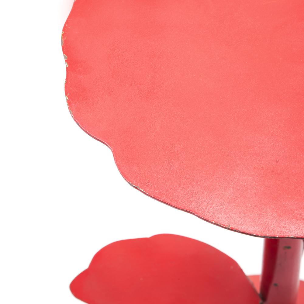 Side Table Plant Stand - Red