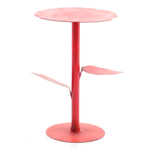 Side Table Plant Stand - Red