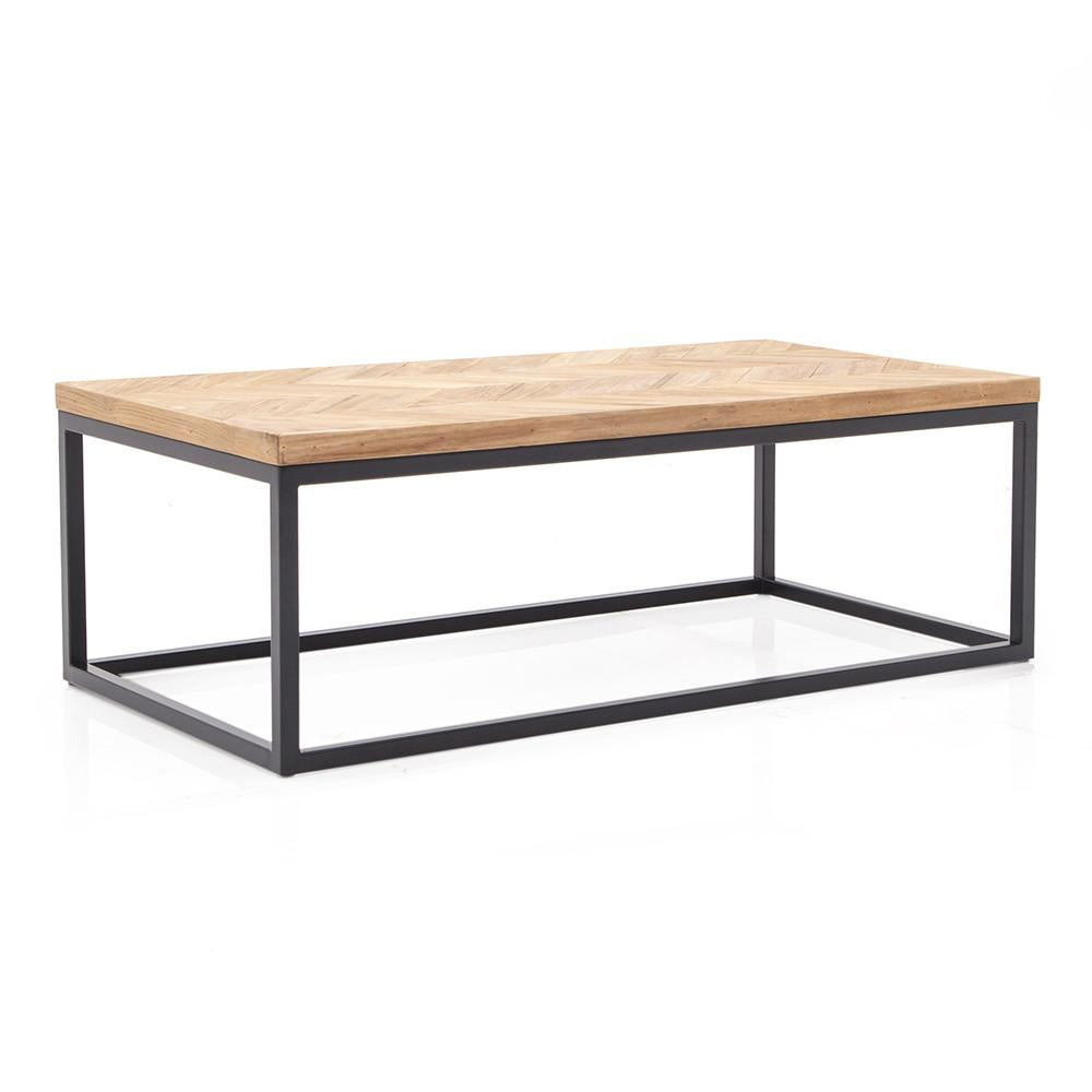 Wood & Black Dixon Coffee Table