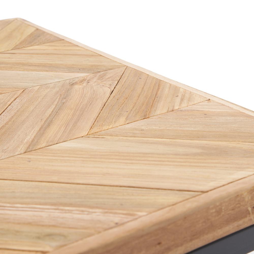 Wood & Black Dixon Coffee Table