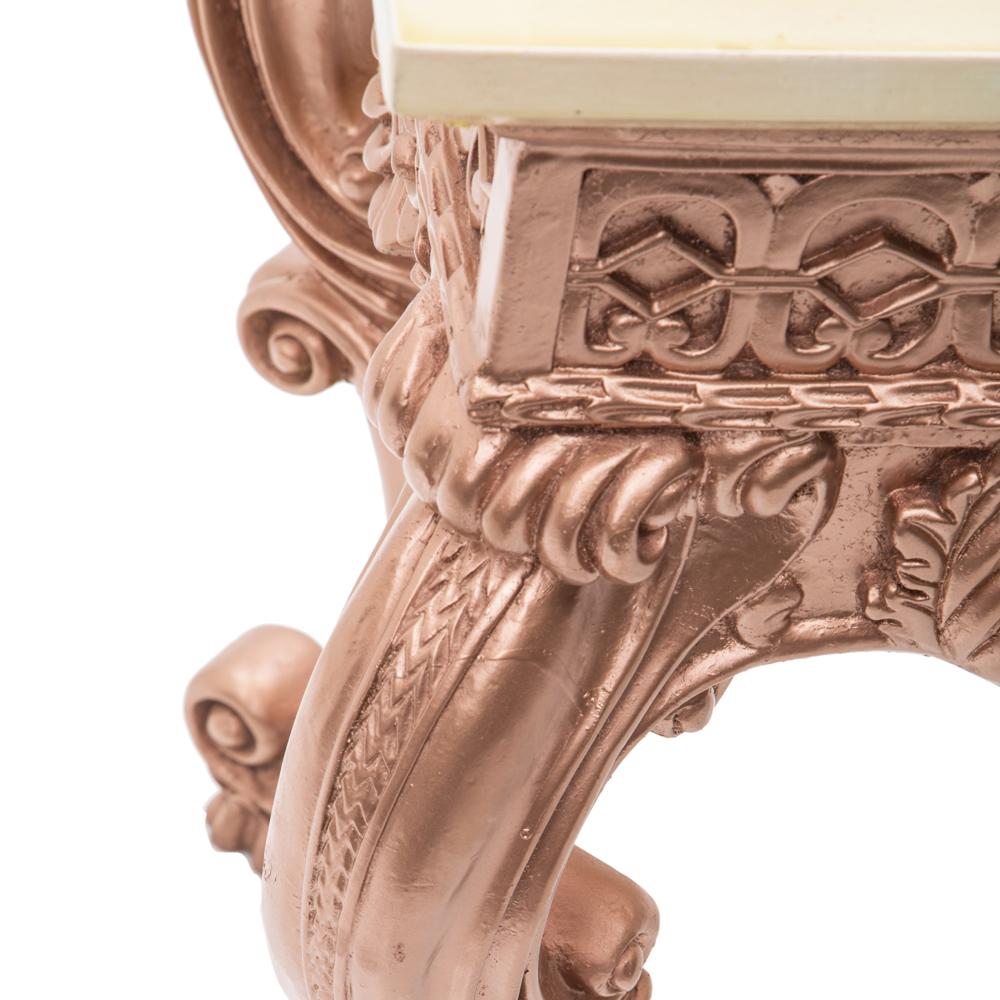 Rose Gold Rococo Console Table