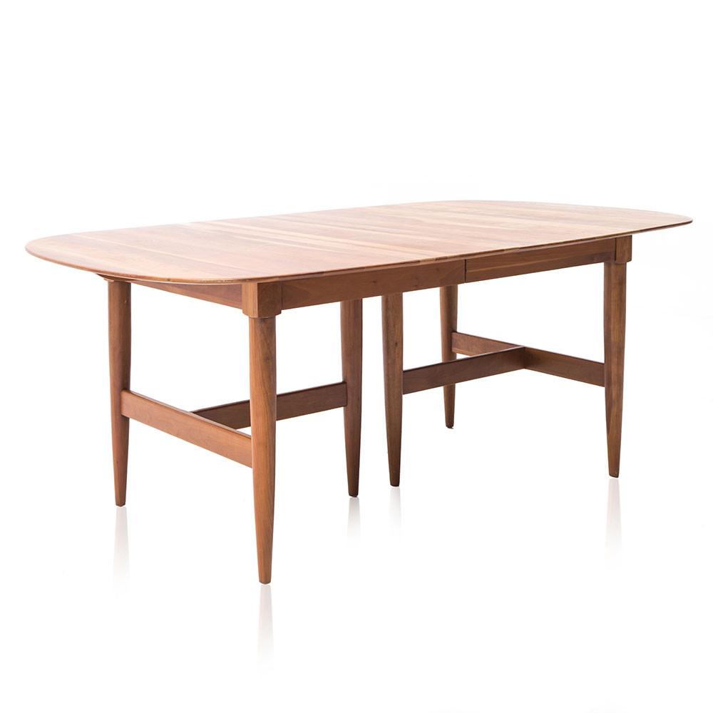 Wood Danish Modern Long Dining Table