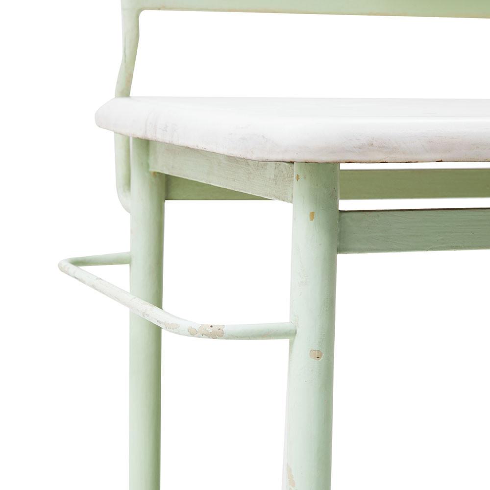 Green Mint & White Kitchen Counter Table
