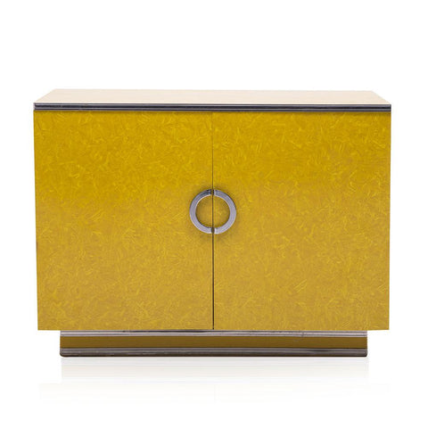 Yellow Formica Kitchen Cabinet