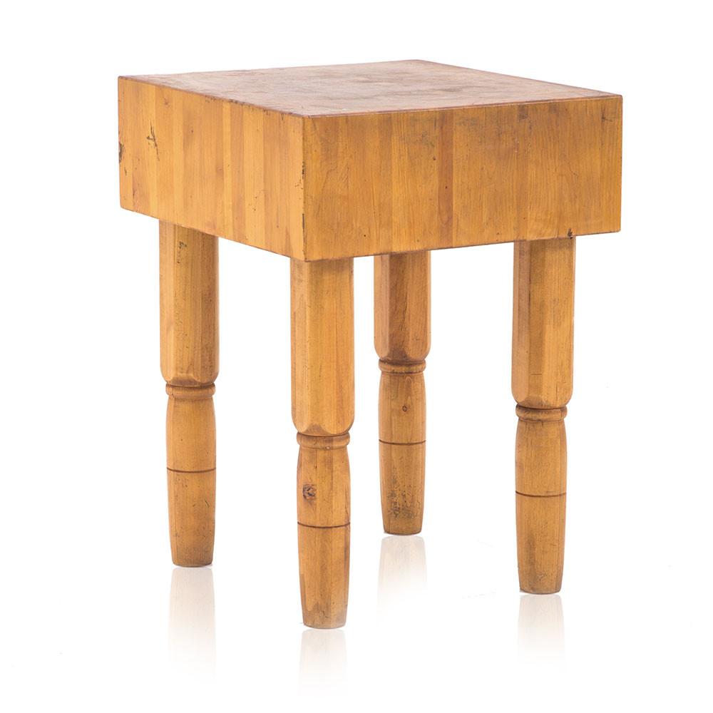Wood Butcher Block Table