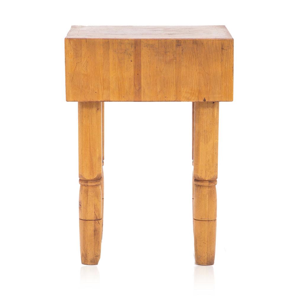 Wood Butcher Block Table