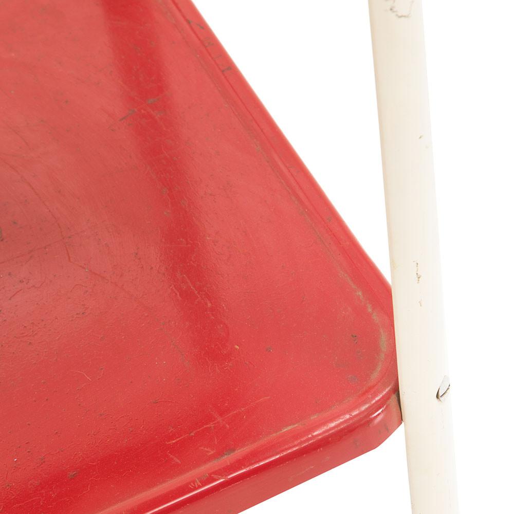 Red Vintage Kitchen Rolling Cart
