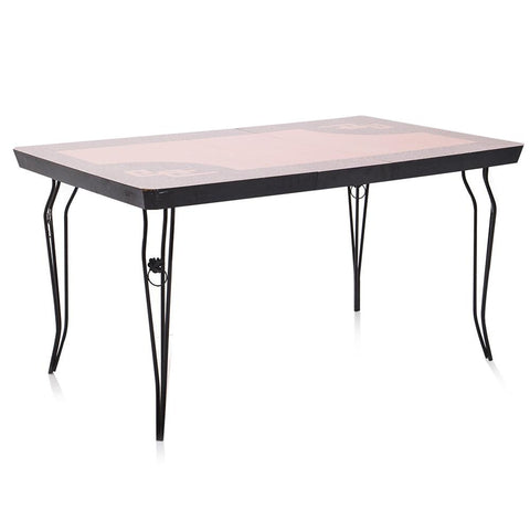 Pink + Black Vintage Dining Table