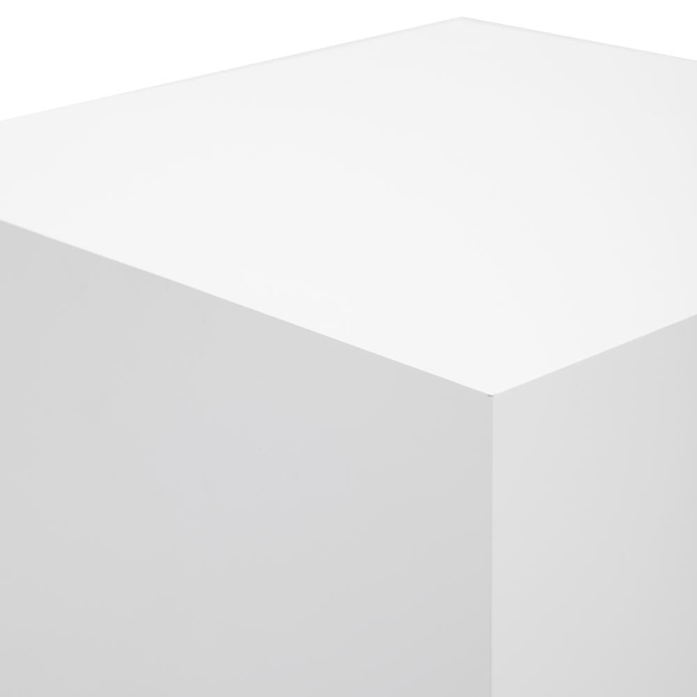 Large White Cube Pedestal