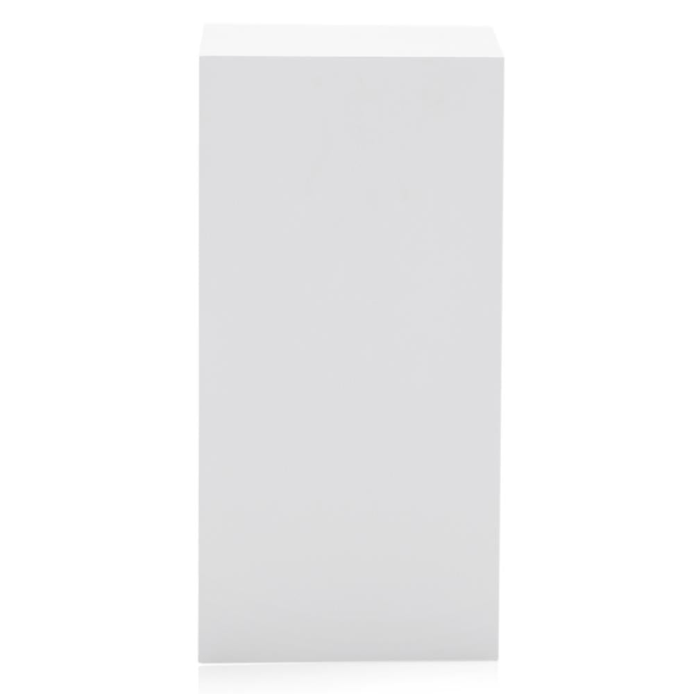 Short 2' Tall White Rectangle Pedestal