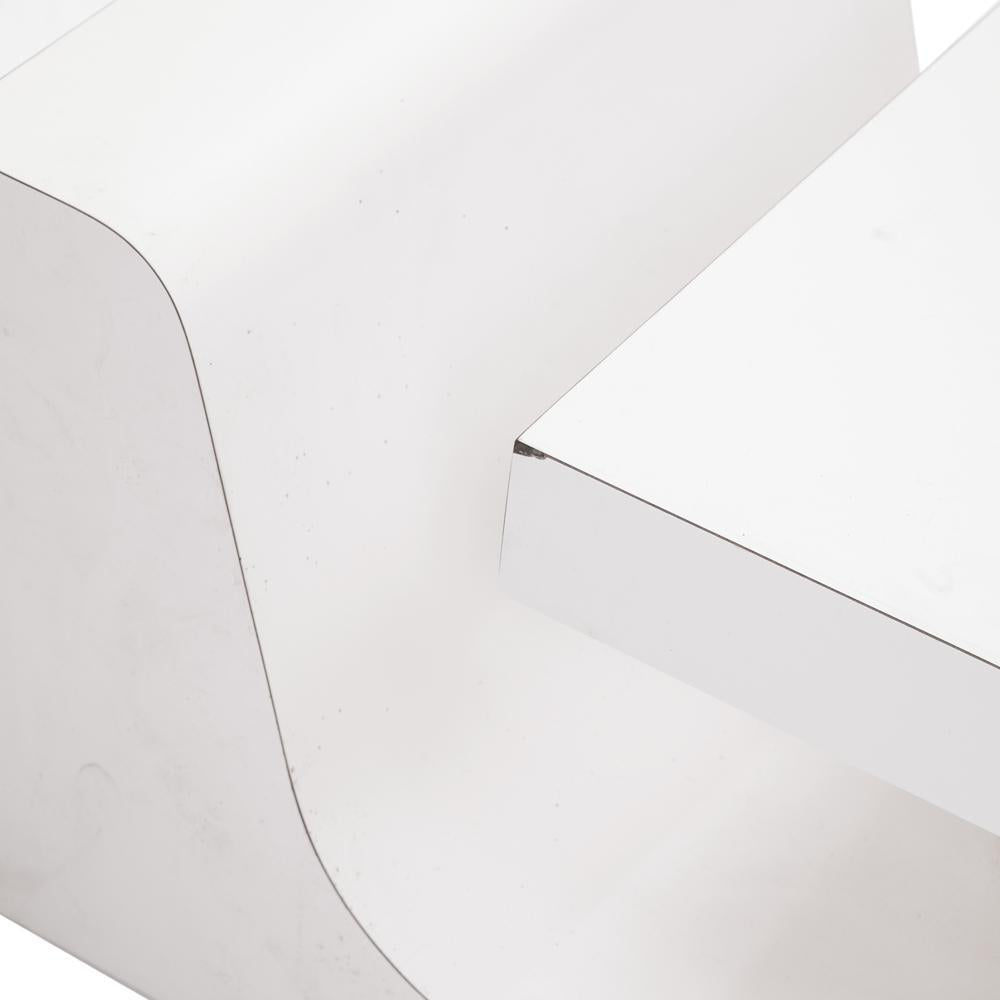 White Modern Folded Coffee Table