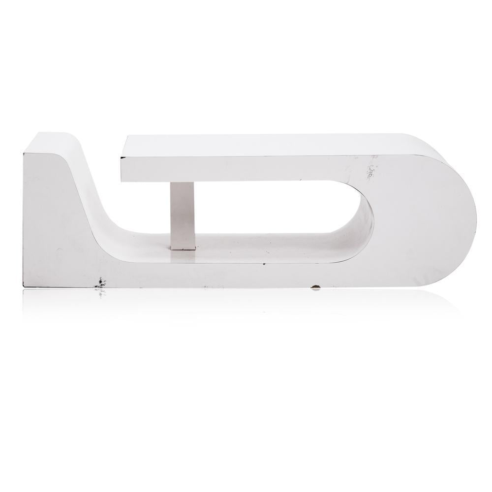 White Modern Folded Coffee Table