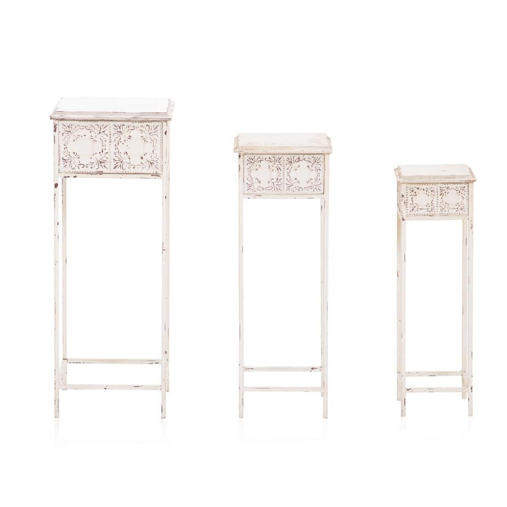 Outdoor Stamped Side Tables
