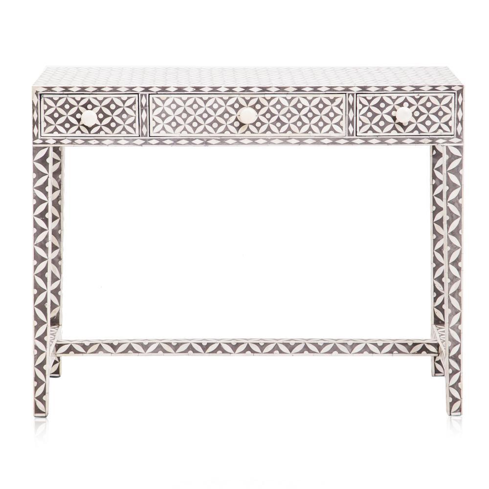 Small Grey and Cream Inlay Desk