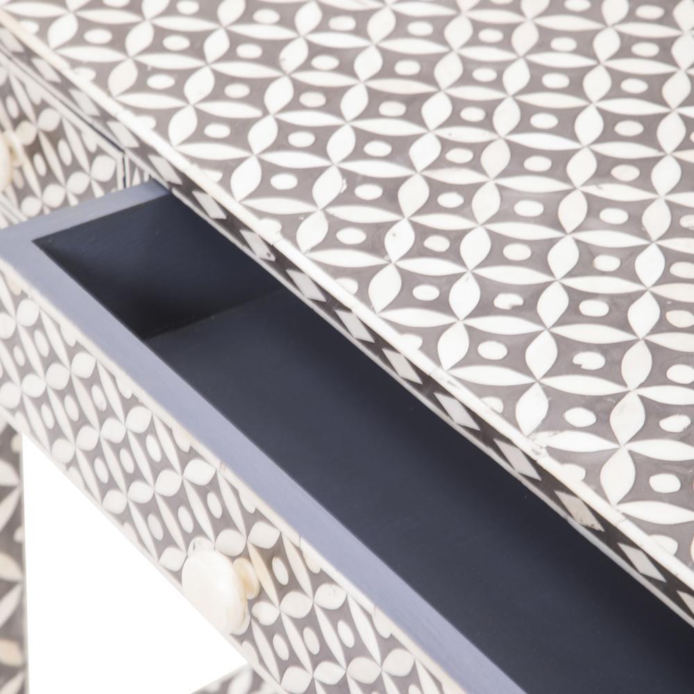 Small Grey and Cream Inlay Desk