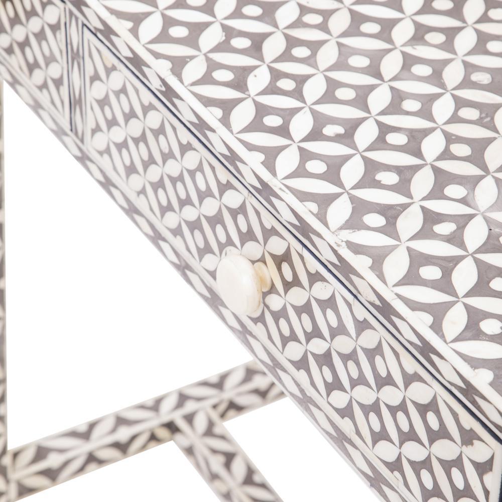 Small Grey and Cream Inlay Desk