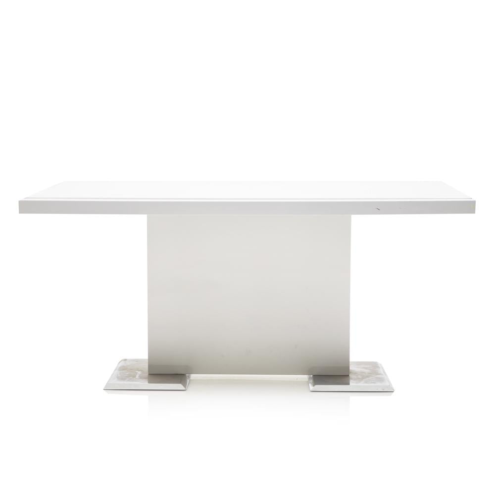 White Contemporary Rectangular Table