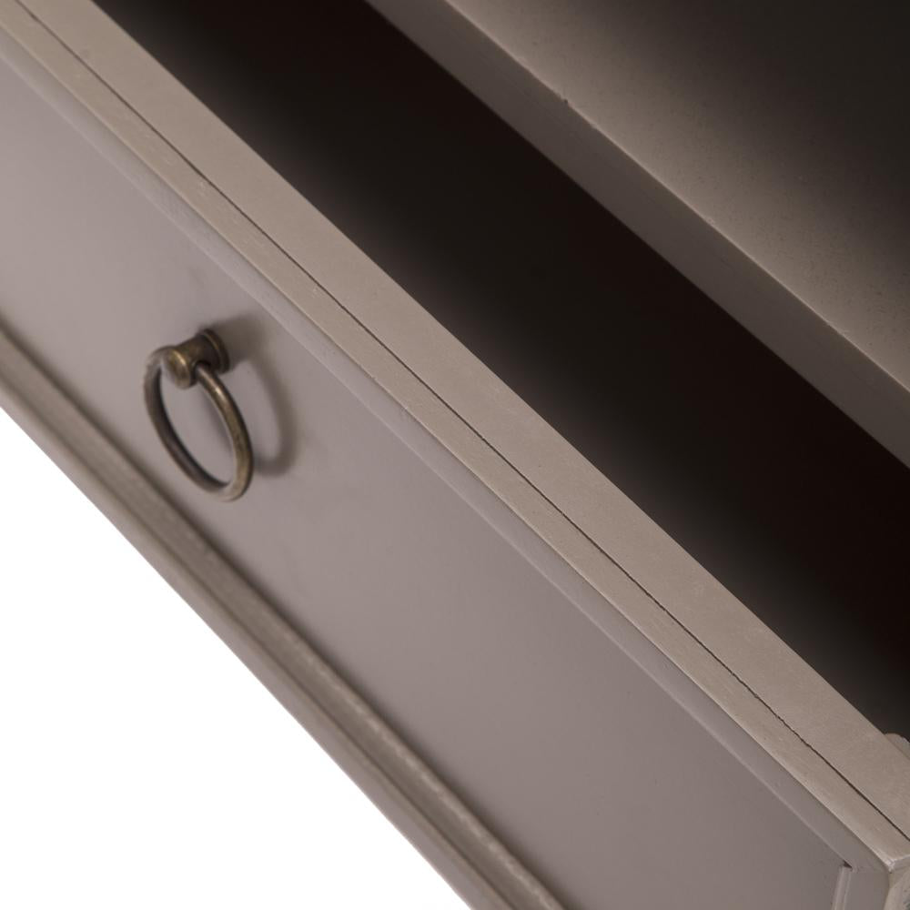 Grey Traditional Bedside Table