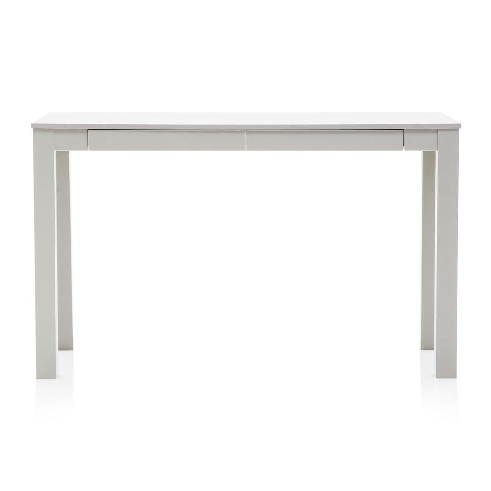 White Wood Parsons Desk