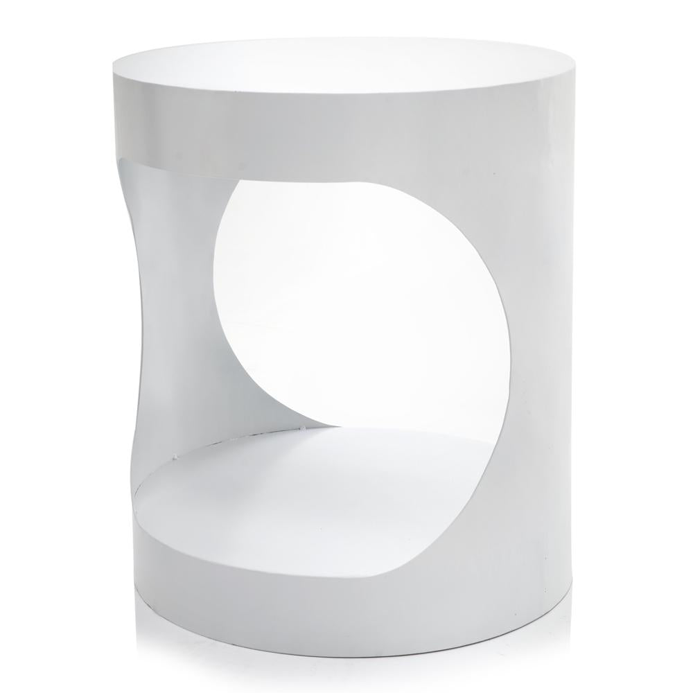 White Cut Out Pedestal
