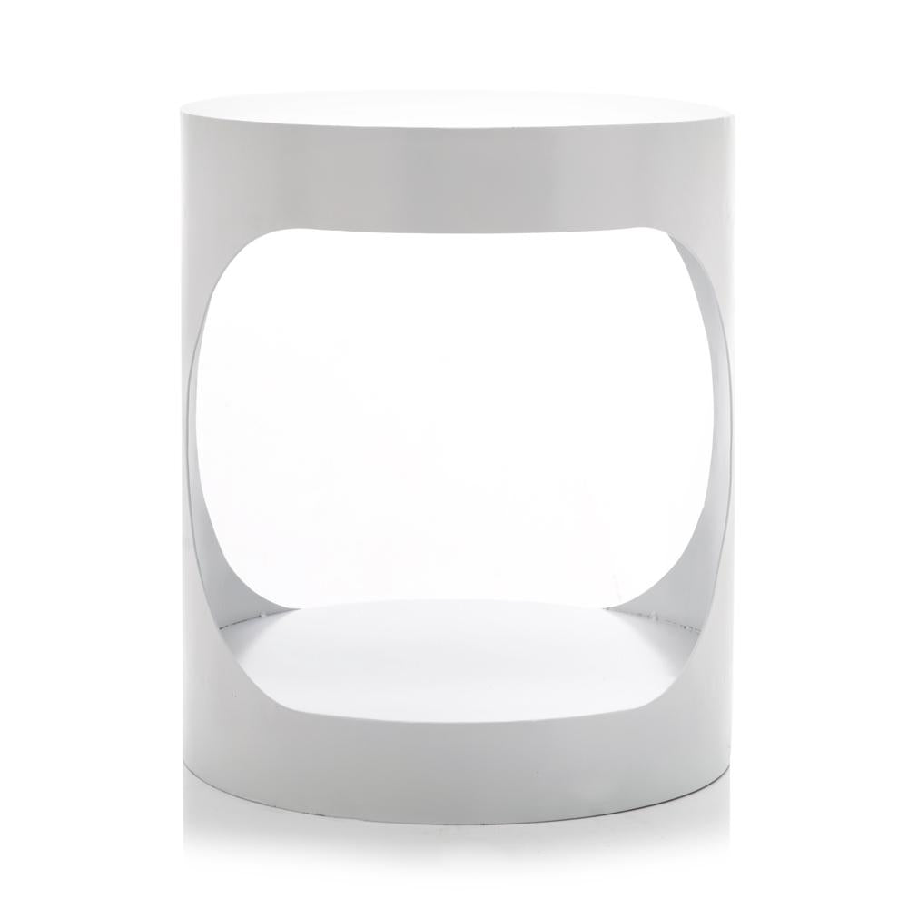 White Cut Out Pedestal