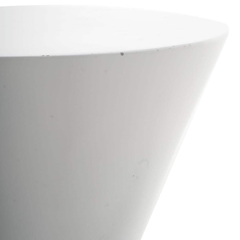 White Hourglass Pedestal