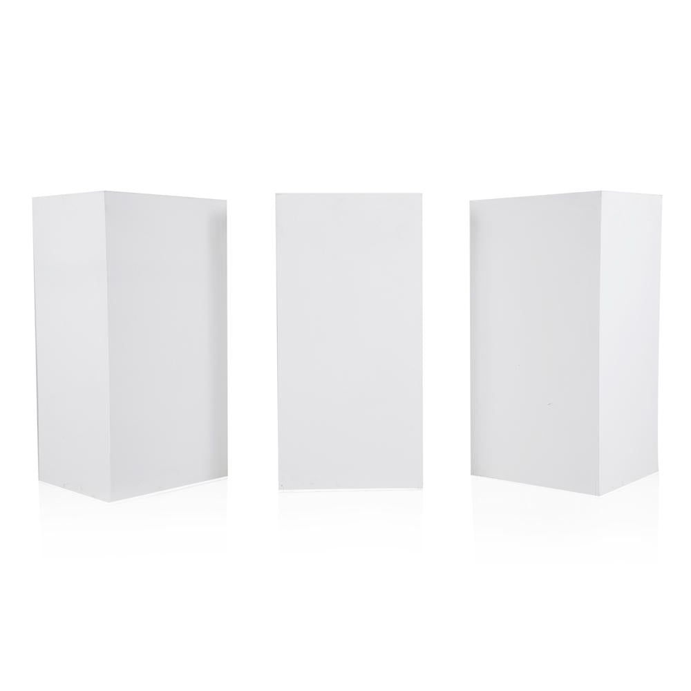 White Rectangular Pedestals
