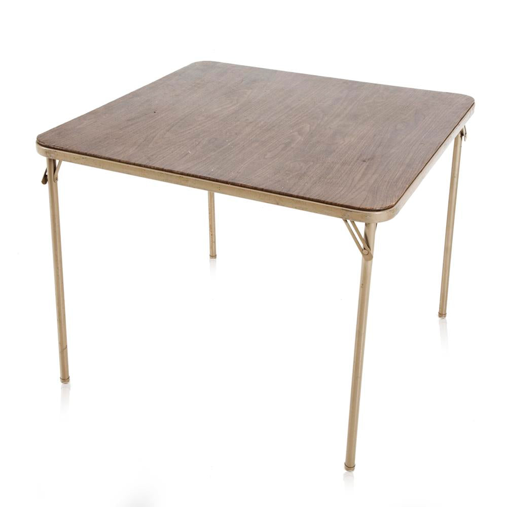 Brown Folding Card Table