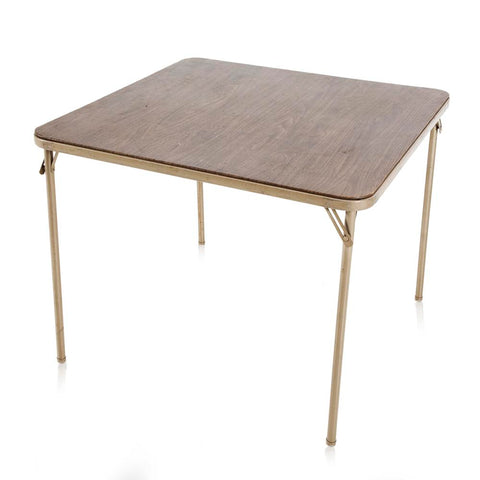 Brown Folding Card Table